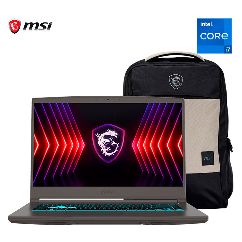 Laptop MSI Thin 15 B13VE, 15.6" FHD IPS Core i7-13620H hasta 4.9GHz, 16GB DDR4-3200 MHz