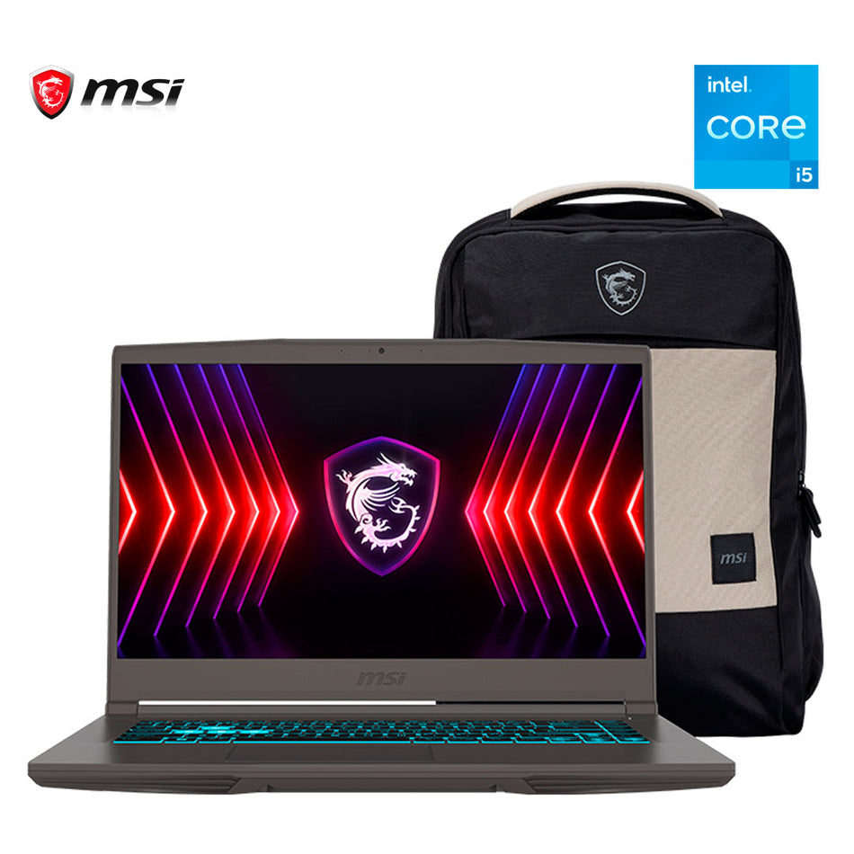 Laptop Gaming MSI Thin 15 B13UC 15.6" FHD IPS, Core i5-13420H hasta 4.6Hz 16GB DDR4-3200
