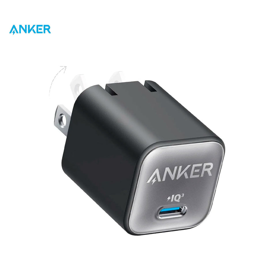 Cargador Anker Nano Charger 30W USB-C Carga Rápida Negro A2147J11
