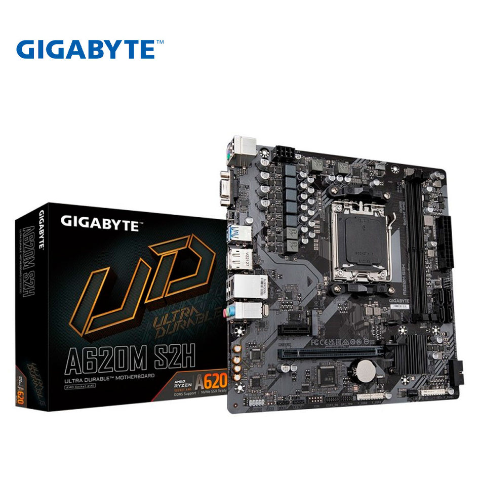 Placa base Gigabyte A620M S2H (rev. 1.0) Chipset AMD A620, Socket AM5, Micro ATX
