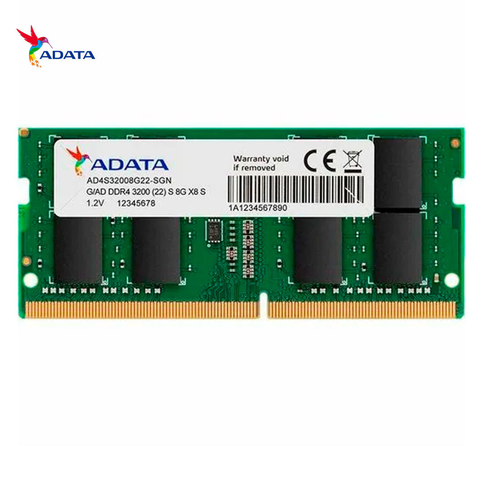 Memoria Para Laptop Sodimm Adata Ddr4 8gb (ad4s32008g22-sgn) 3200 Mhz