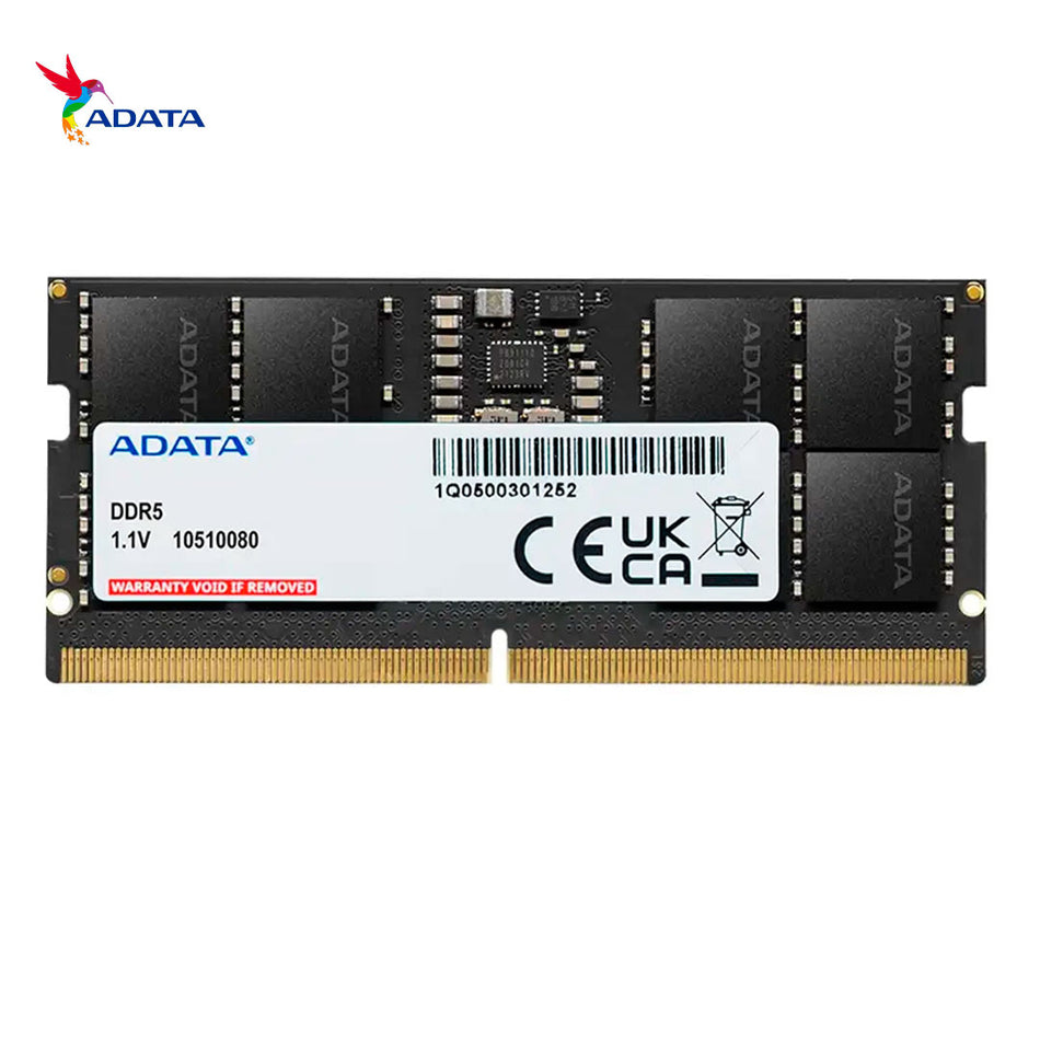 Memoria Para Laptop Sodimm Adata Ddr5 8gb (ad5s56008g-s) 5600 Mhz, Negro