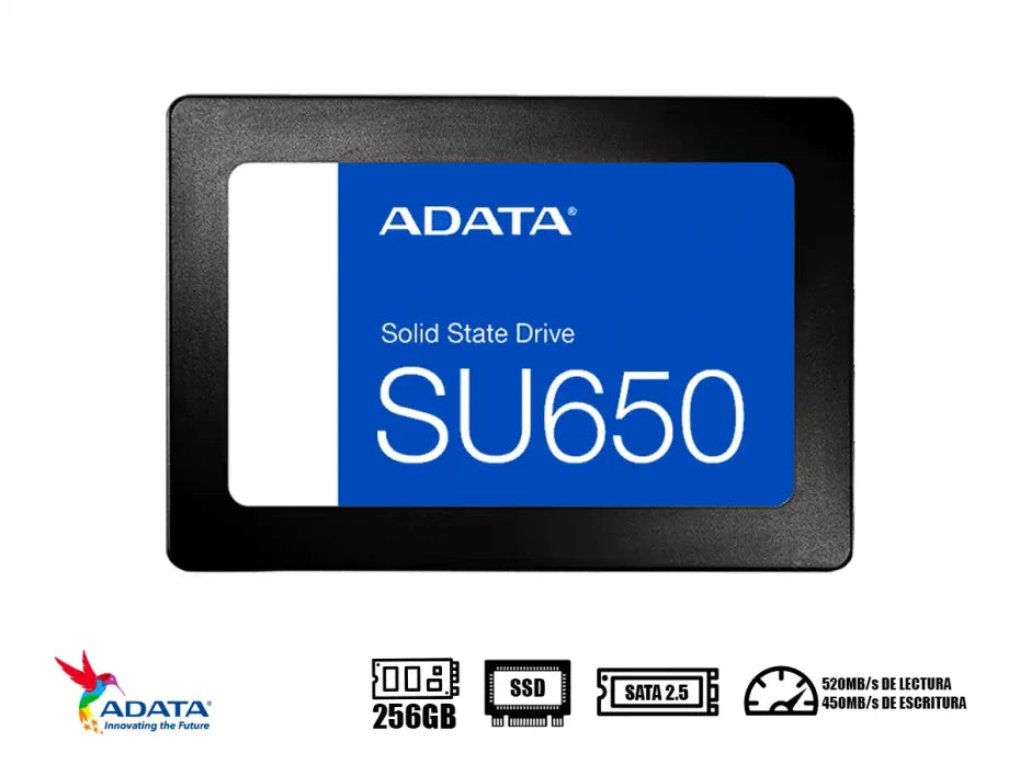 Ssd Sata 2.5 Adata 256gb Su650 (asu650ss-256gt-r)