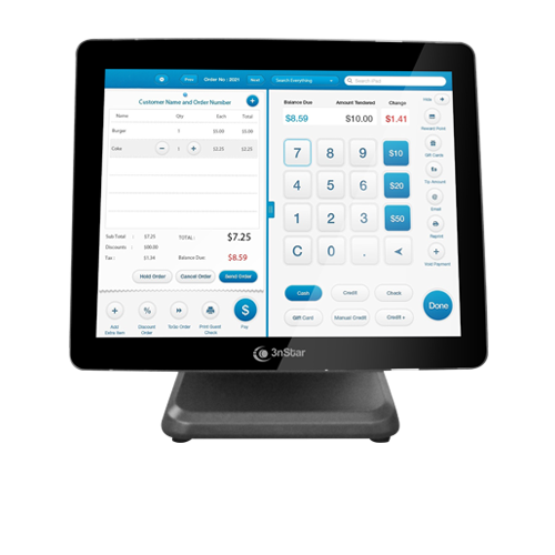 ALL-IN-ONE 3NSTAR POS PTE0110 J4125 4GB/ SSD240GB/ W10 PTE0110W-4-240W10