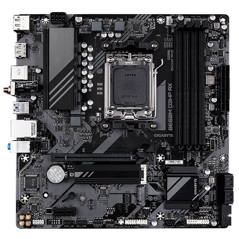 Placa base Gigabyte B650M D3HP AX, chipset AMD B650, zócalo AMD AM5, mATX