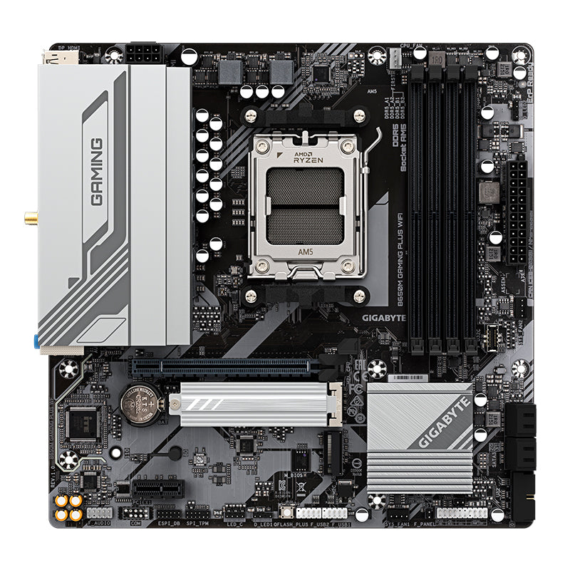 Placa base Gigabyte B650M GAMING PLUS WIFI, Chipset AMD B650, Socket AMD AM5, mATX