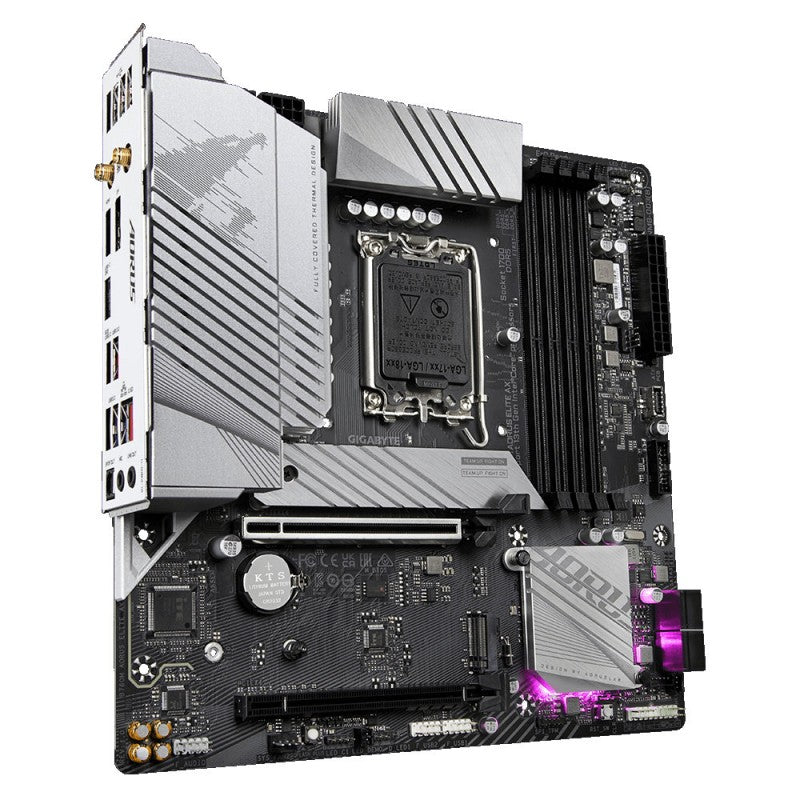 Placa base Gigabyte B760M A ELITE AX-P, Micro ATX, LGA1700, DDR5