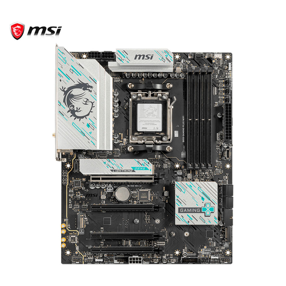 Placa base MSI B850 GAMING PLUS WIFI, Chipset AMD B850, Zócalo AMD AM5, ATX