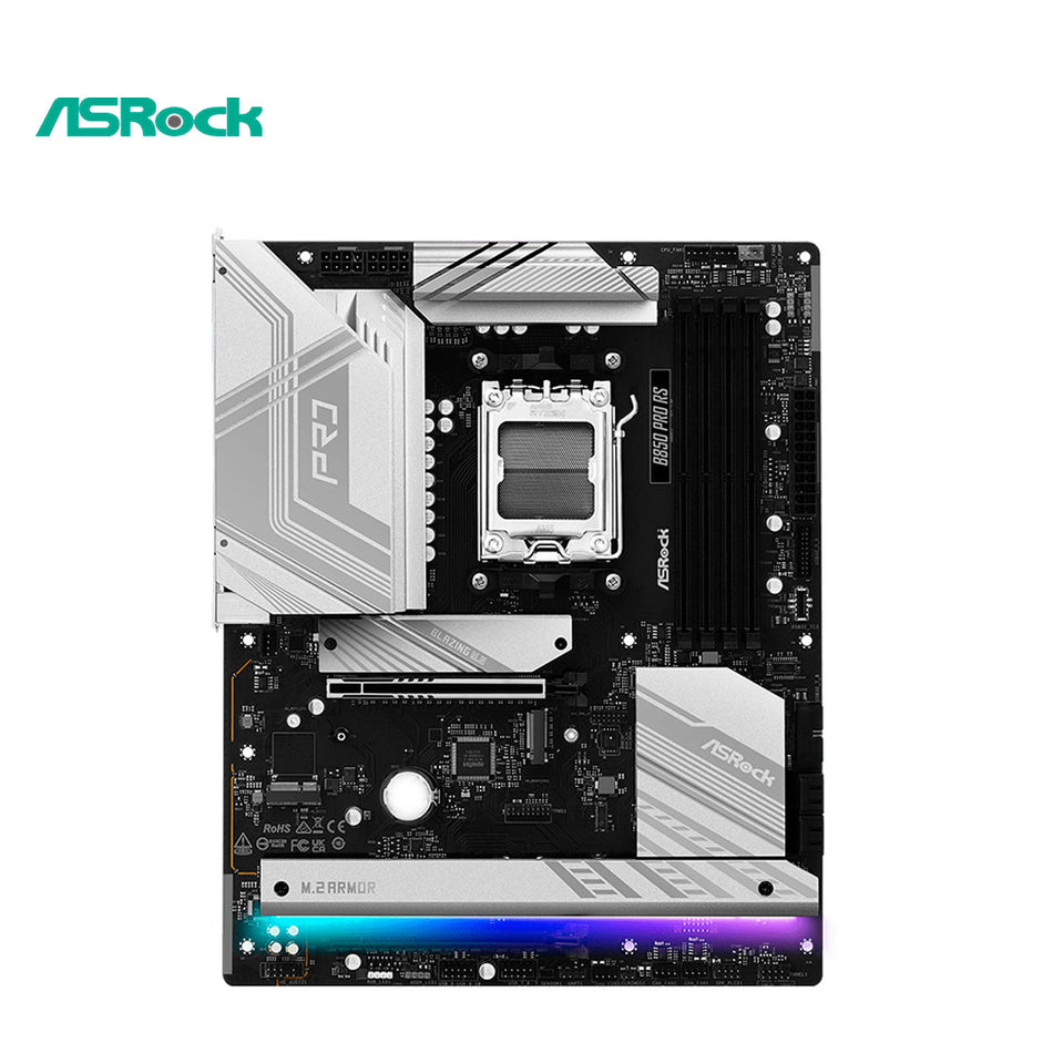Placa base ASROCK B850 Pro RS, chipset AMD B850, zócalo AMD AM5, ATX