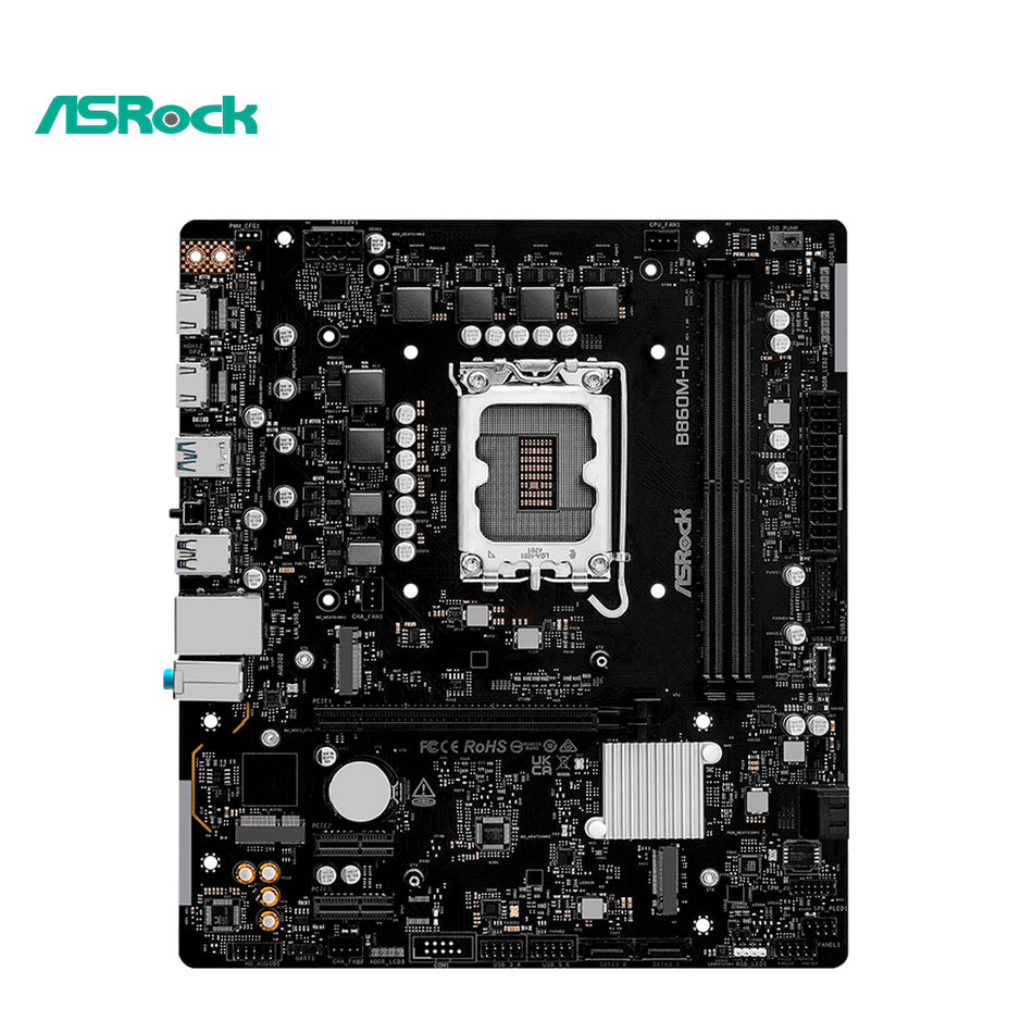 Placa base ASROCK B860M-H2, chipset Intel B860, LGA 1851, 2xHDMI, mATX