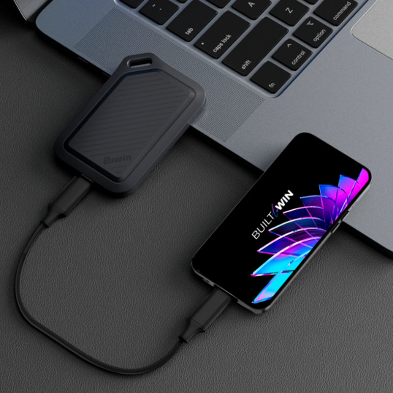 Disco Duro solido externo Biwin AMBER PR2000 2 TB, USB 3.2 GEN 2x2 TIPO-C, 2000MB/s