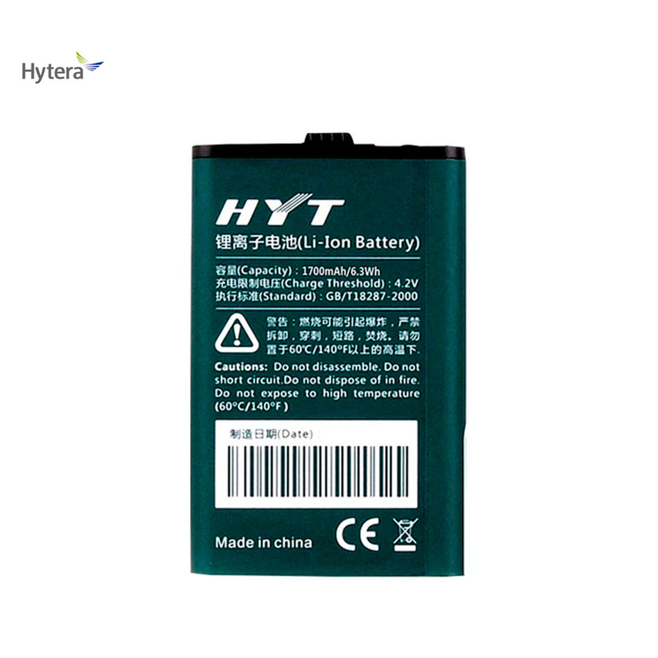 HYTERA BL1715 BATERIA REPUESTO PARA RADIOS 1700mAMP P/TC-320