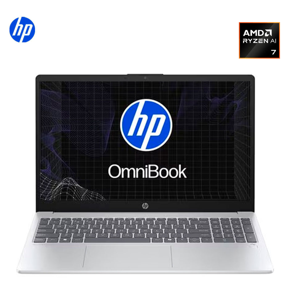 Laptop HP OmniBook 3 15-fn0072l 15.6" Copilot+ PC Full HD AMD Ryzen AI 7 350 24GB 512GB SSD