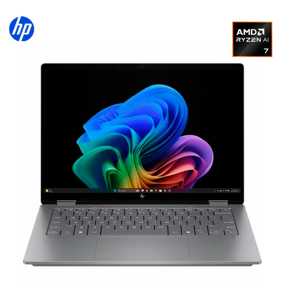 Laptop HP OmniBook, 14" 3K (2880x1800), Ryzen AI 7 350, 16GB, 1TB SSD, W11H, Gris