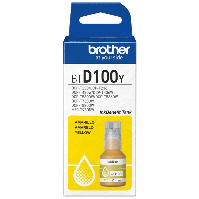 Tinta Brother BTD100Y, 5K pag, Yellow