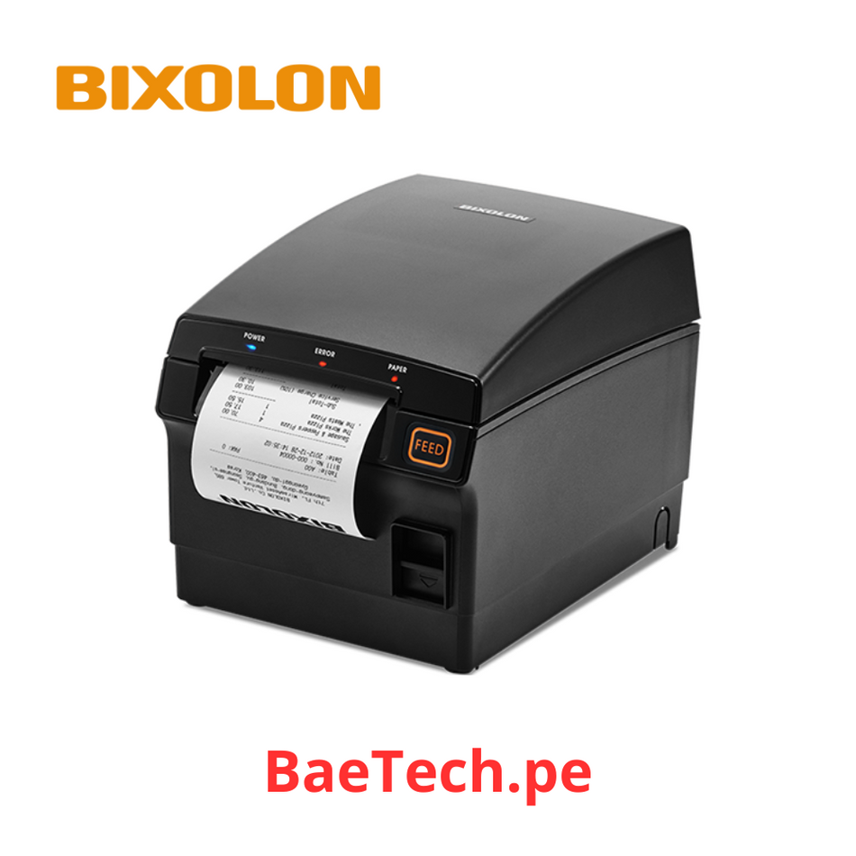 BIXOLON SRP-F310II - IMPRESORA TICKETERA TERMICA, CONECTIVIDAD VÍA USB, ETHERNET, VELOCIDAD 350MM, 180DPI, CUTTER, COLOR NEGRA| IP12