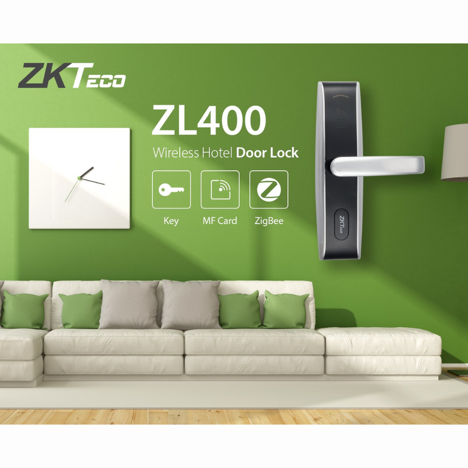ZKTECO ZL400 - CERRADURA DE HOTEL INALAMBRICA COMUNICACION ZIGBEE