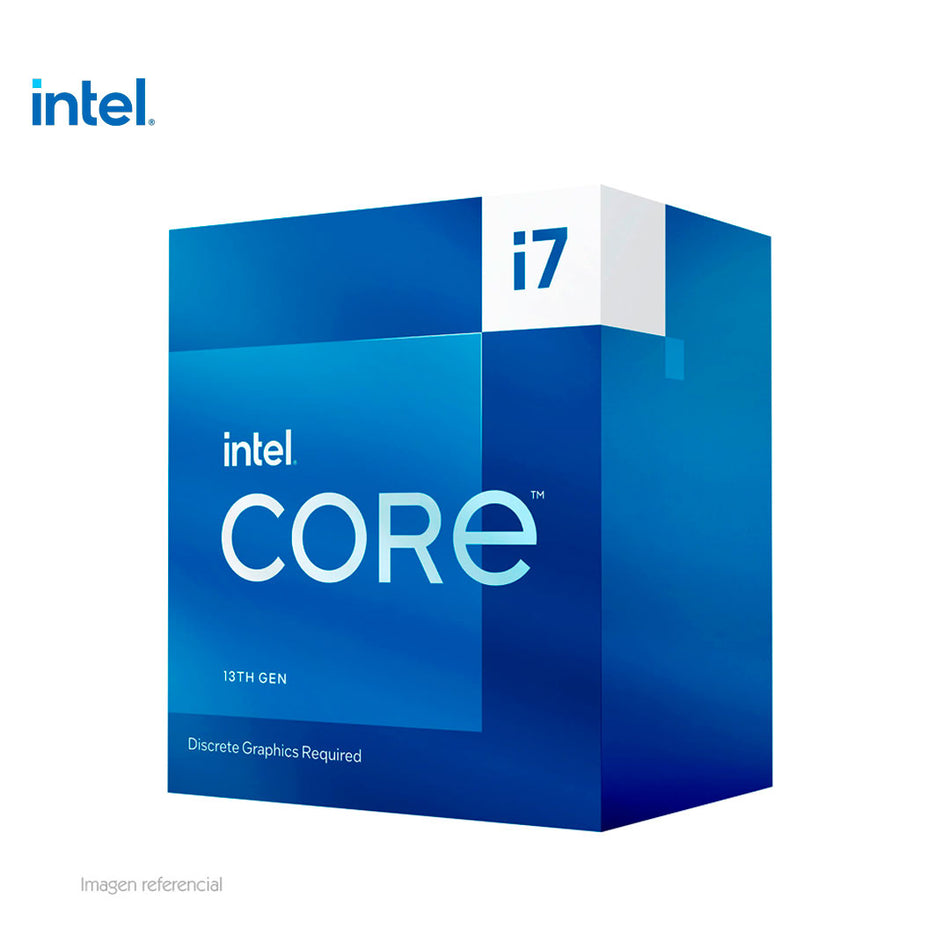 Procesador Intel Core i7-13700F 2.10/5.20GHz 30MB SmartCaché LGA1700, 65W, Intel 7(10nm)