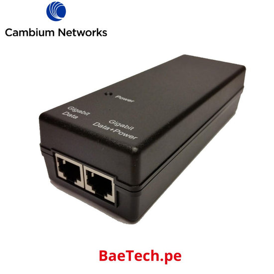 CAMBIUM C000000L141A PoE 60W 56V Inyector De CC De 10GBE Interior Sumi ...