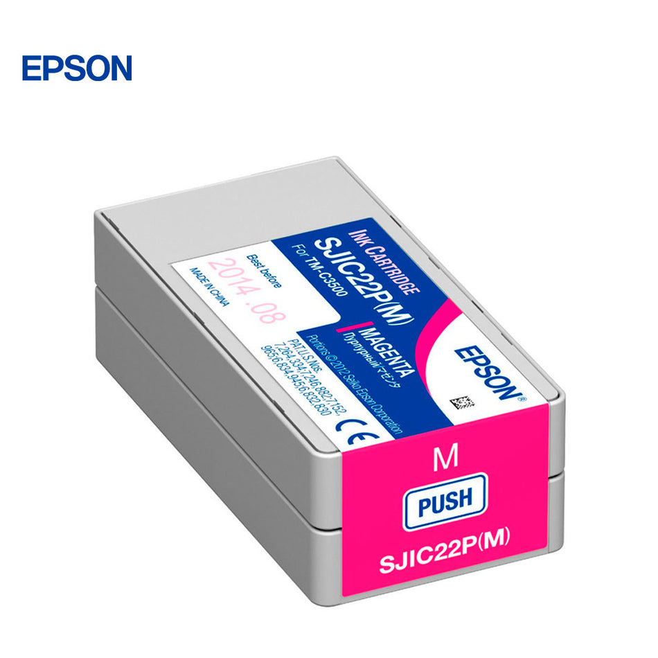 Cartucho de Tinta EPSON color Magenta para impresoras Epson TM-C3500.
