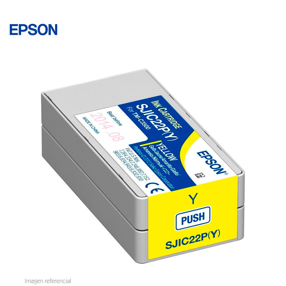 Cartucho de Tinta EPSON color Amarillo para impresoras Epson TM-C3500
