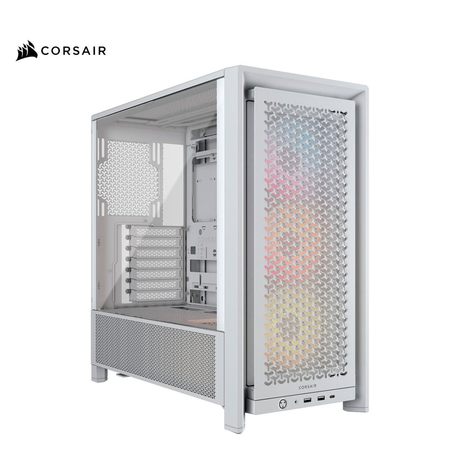 Case Corsair FRAME 4000D RS ARGB torre media Blanca (CC-9011297-WW)