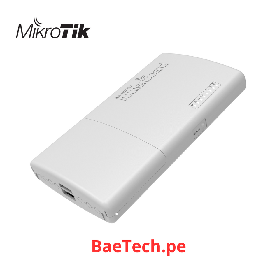 MIKROTIK RB960PGS-PB - (POWERBOX PRO) ROUTER PARA EXTERIOR 5 PUERTOS GIGABIT, POE 802.3AF/AT