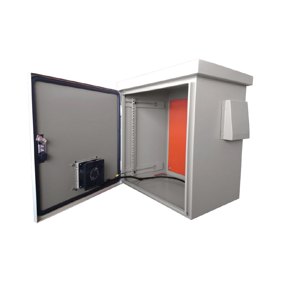 QUEST CE-2720 Gabinete de exteriores IP-65 para poste 11-RU 609 x 593 x 399mm