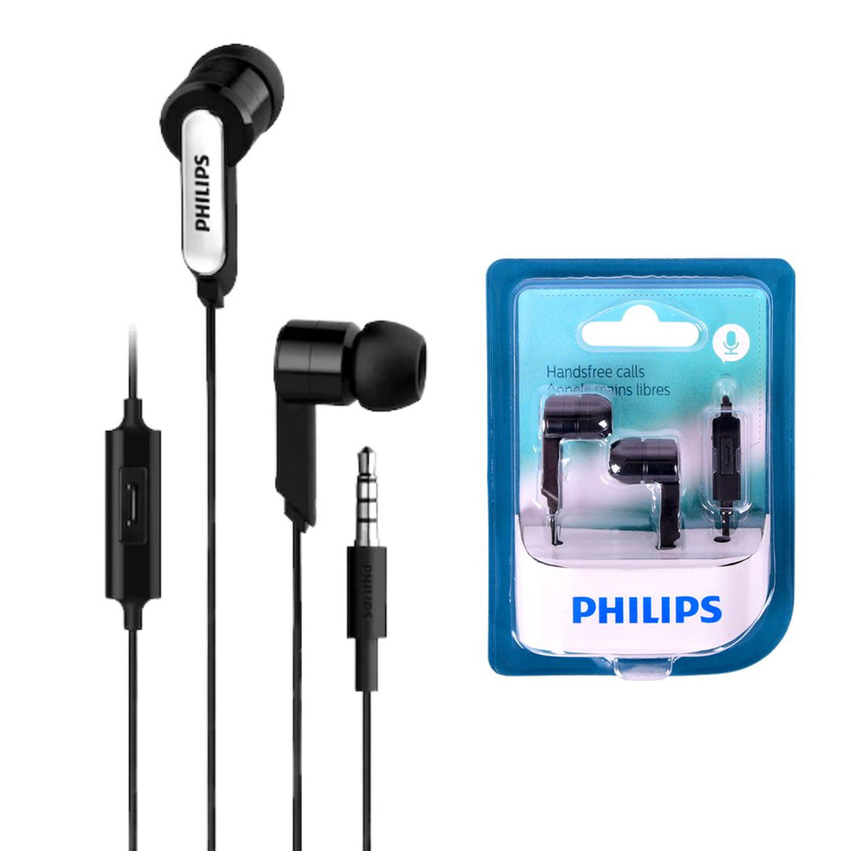 AUDIFONO C/MICROF. PHILIPS IN-EAR SHE1405BK 3.5MM NEGRO