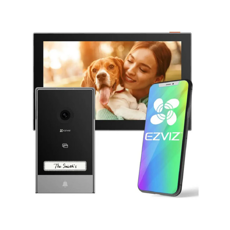 EZVIZ HP7, Timbre Video Portero WIFI con Monitor Touch 7" doble banda cámara 3MP 2K