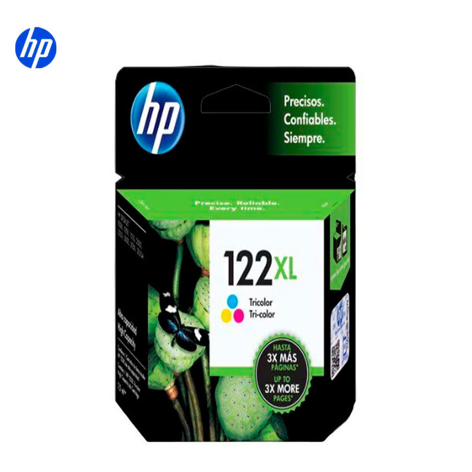 Cartucho de tinta HP 122XL Inyección de tinta Tricolor Original