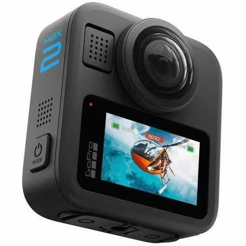 Cámara de acción GoPro Max 2 360 Black 8k, 29 MP, sumergible 5 metros, 6 micrófonos