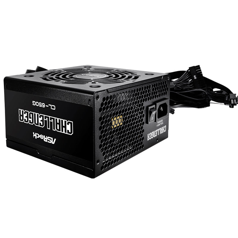 Fuente de Poder Asrock CL-650G, 80 PLUS GOLD, ATX 3.1, 120mm