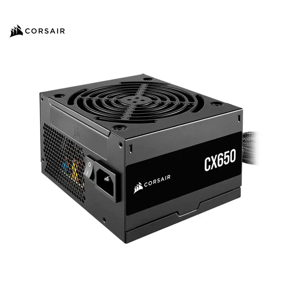 Fuente Corsair 650w Cx650 (cp-9020278-na) Atx, 80 Plus Bronze, No Modular, Negro