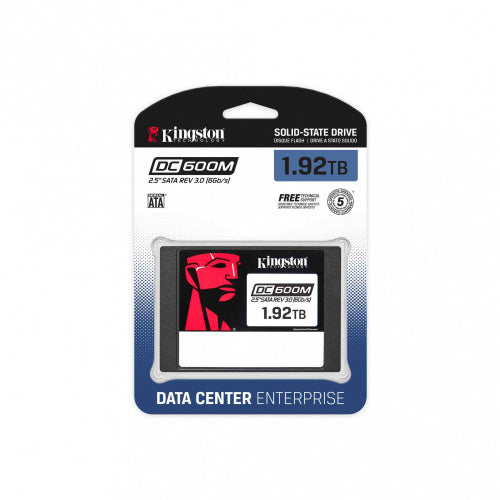 Unidad en estado solido Kingston DC600M 1920GB, SATA Rev. 3.0 (6Gb/seg), 2.5"
