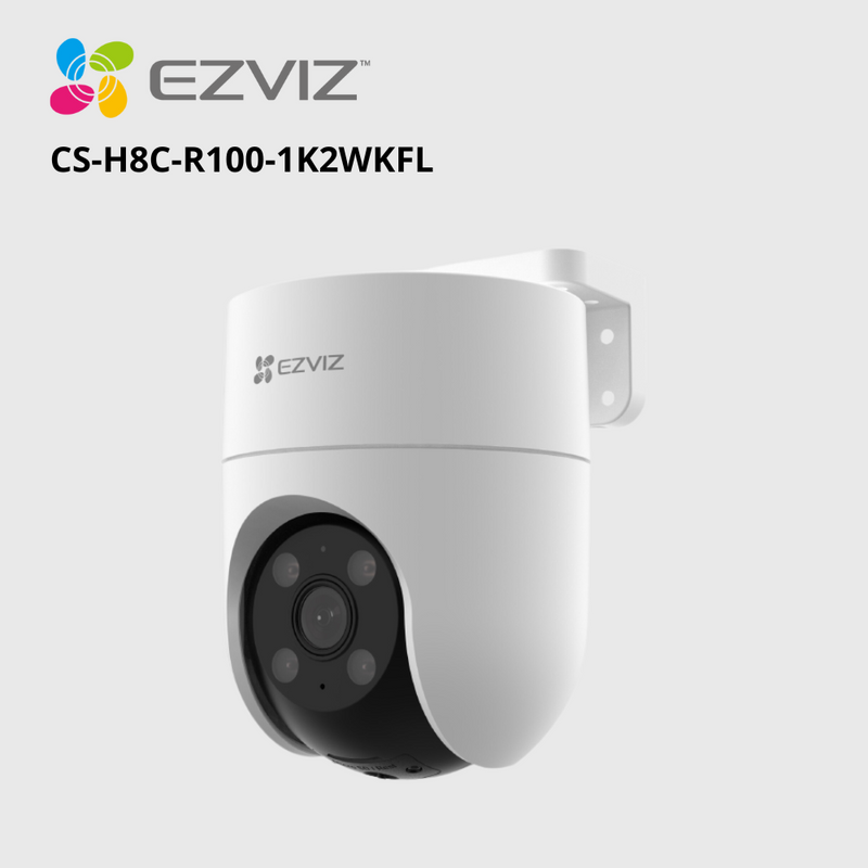 Camara de vigilancia wifi inalambrico EZVIZ H8C IP PT IA 360 full hd 2mp 1080 uso hogar exterior parlante y microfo incorporado seguimiento automatico - CS-H8C-R100-1K2WKFL
