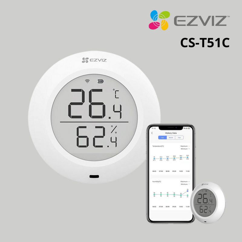 Sensor de temperatura y humedad Smart Inteligente Wifi Inalambrico EZVIZ CS-T51C
