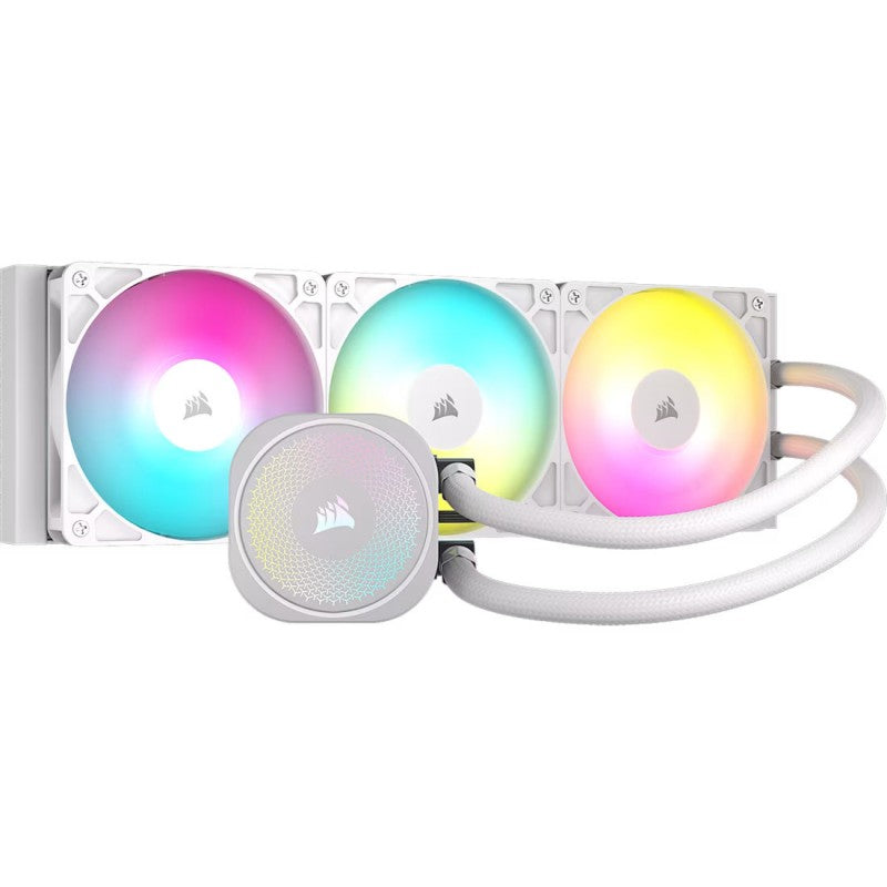 Sistema de Refrigeración Líquida Corsair NAUTILUS 360 RS ARGB, 3 FANS RGB, Blanco