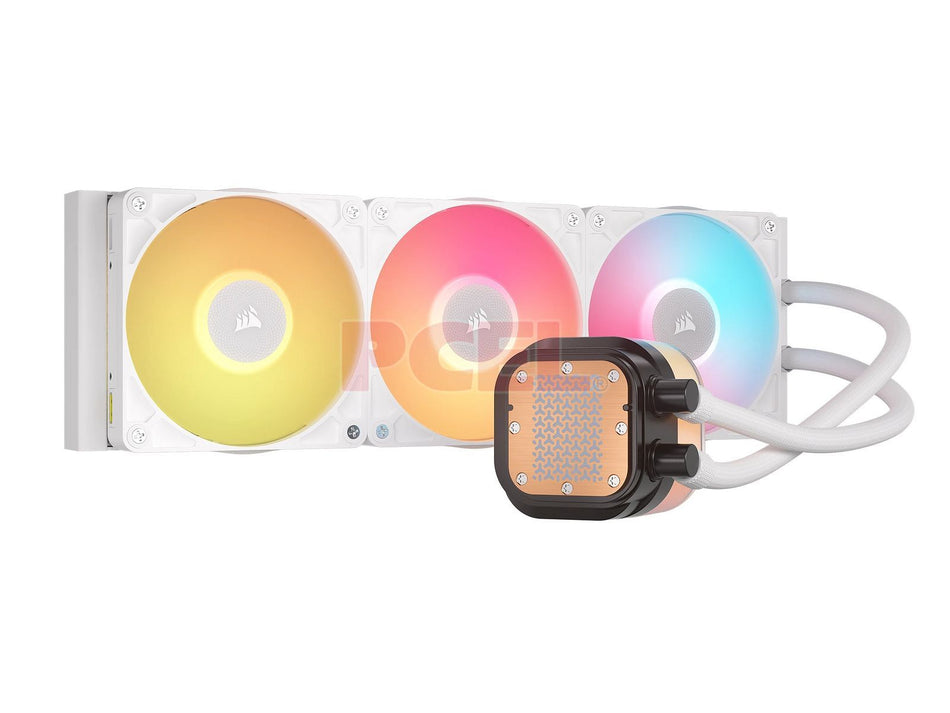 Sistema de Enfriamiento Líquido Corsair ICue Link Titan 360 RX LCD de 360mm, LGA 1700/AM4/AM5, Color Blanco