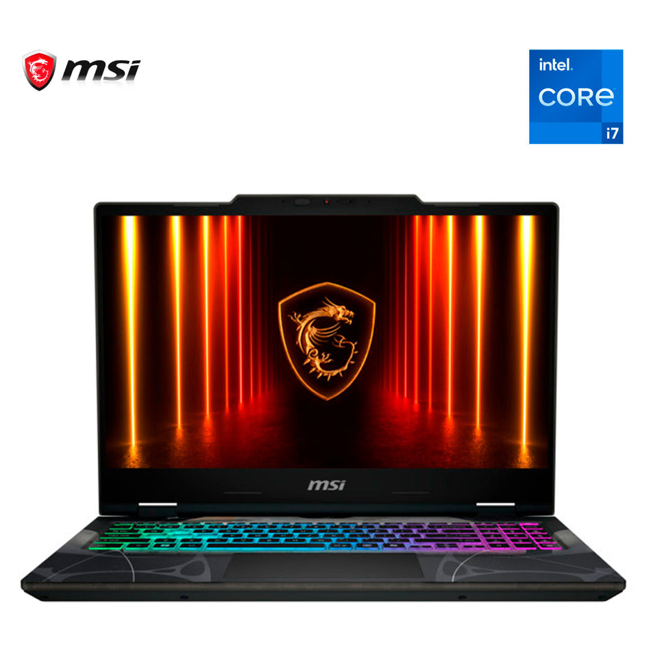 Laptop Gaming MSI Cyborg 15 B2RWEKG, 15.6" FHD IPS, Core 7-240H hasta 5.2GHz, 16GB DDR5