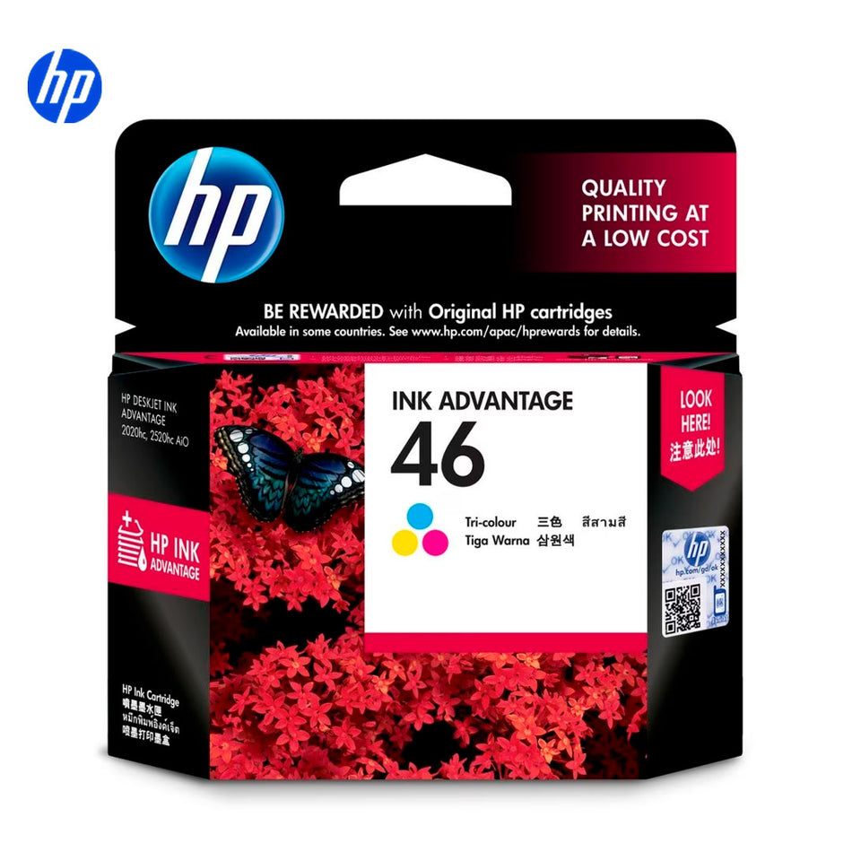 Cartucho de tinta HP 46 Inyección de tinta Tricolor Original Inyección de tinta