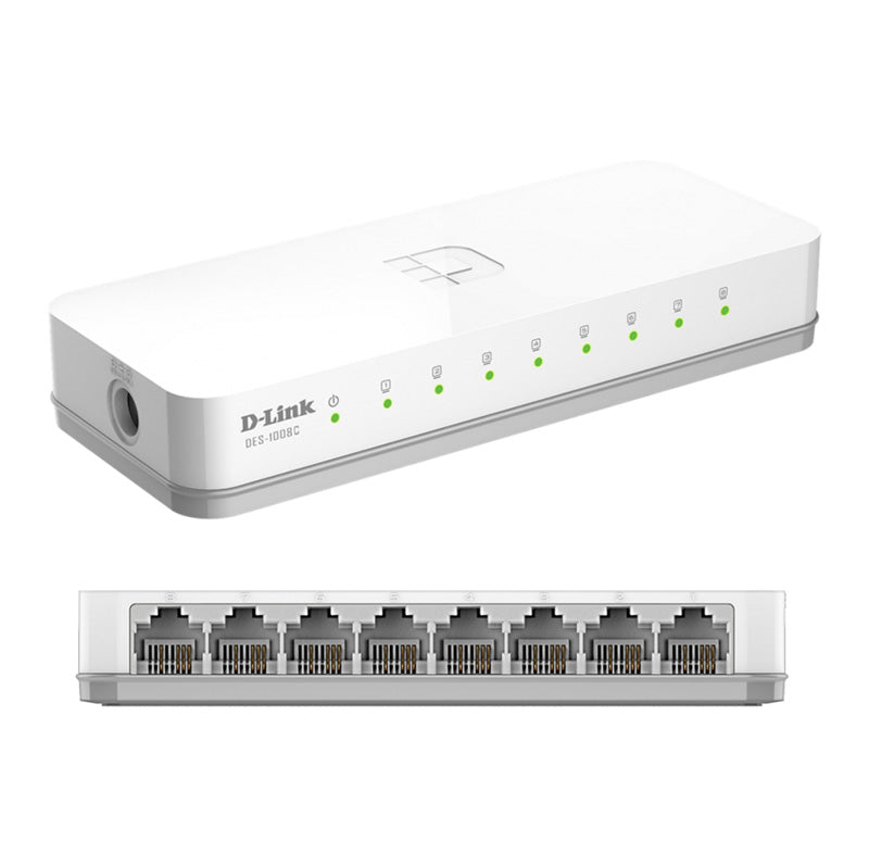Switch D-LINK DES-1008C no administrable de 8 puertos RJ-45 10/100Mbps