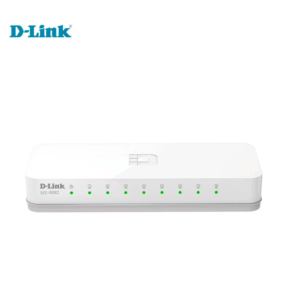 Switch D-LINK DES-1008C no administrable de 8 puertos RJ-45 10/100Mbps