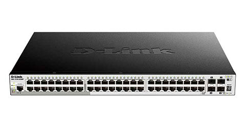 Switch administrable de 48 puertos POE D-LINK DGS-1510-52XMP conmutador gestionable AF/AT 10/100/100BASE-T+ 4 puertos de 10GB SFP+ 370w
