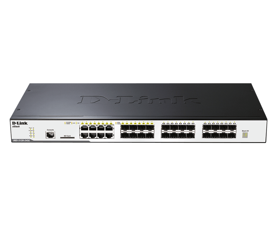 D-LINK DGS-3120-24SC/SI SWITCH L2 ADMINISTRABLE DE 24 PUERTOS GIGABIT