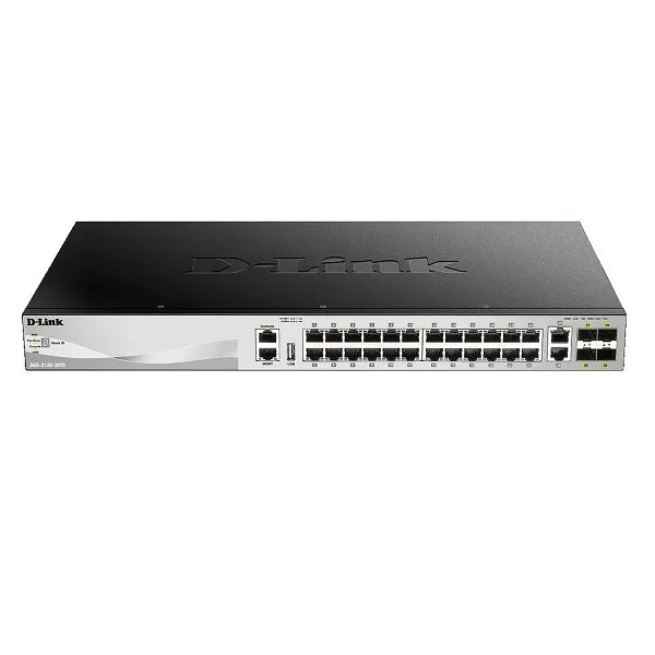 D-LINK DGS-3130-30S SWITCH ADMINISTRABLE GIGABIT ETHERNET DE 30 PUERTOS CAPA 3 APILABLE 24 PUERTOS SFP