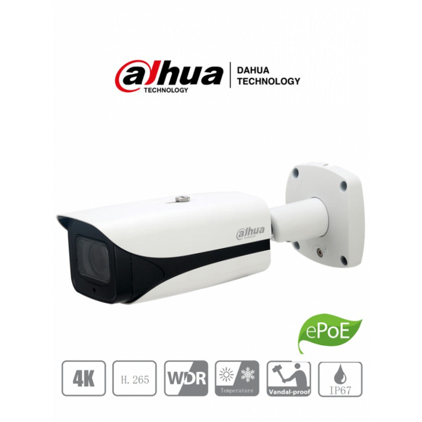 DAHUA IPC-HFW5831E-ZE - CAMARA IP PRO TUBO EXTERIOR | CMOS 1/3'' ICR | 8.0 MP | WDR 120dB | IR 50M | IP67&IK10 | ePoE+