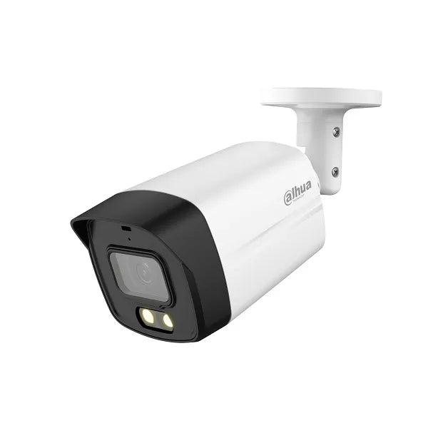 Camara de vigilancia 5MP DAHUA HAC-HFW1509TLM-A-LED tubo HDCVI FULL HD 2K microfono incorporado FULL COLOR LED 40mts