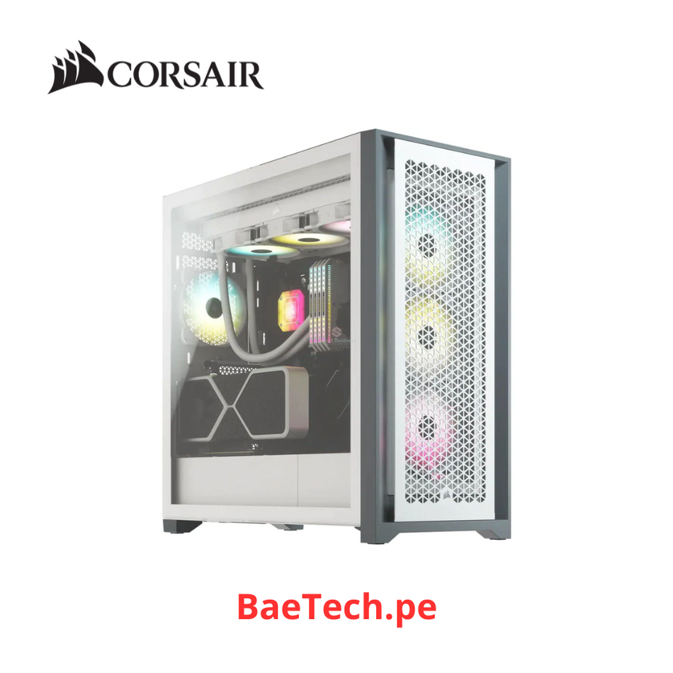 CASE Mid Tower CORSAIR AIRFLOW 5000D White - CC-9011211-WW