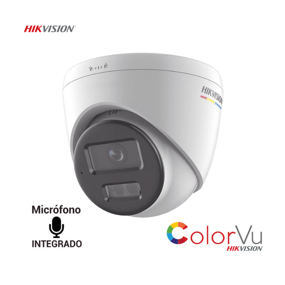 Hikvision DS-2CD1327G2H-LIU Camara IP 2MP ColorVu Smart Hybrid Light / Lente 2.8 mm / 30 mts IR
